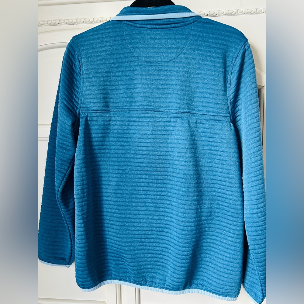 L.L. Bean Women's Airlight Pullover Sweater Blue Size Medium Long Sleeve - Picture 7 of 7